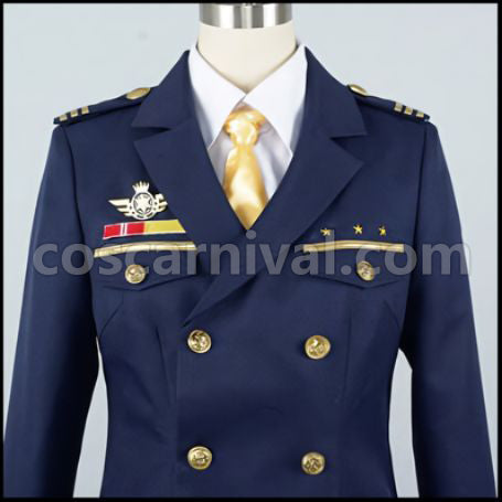 Uta no Prince-sama Shining Airlines Rookie Pilot Wing Shape Metal Badge Cosplay Costume PrinceVer.R Deluxe Edition coscarnival - Collar Design