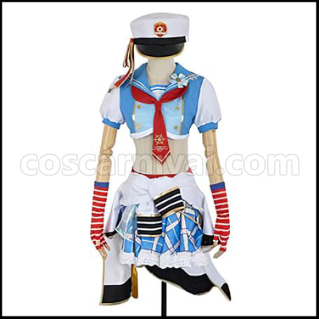 Love Live! School Idol Festival Marine Edition UR Rin Hoshizora Cosplay Costume coscarnival - Side Profile