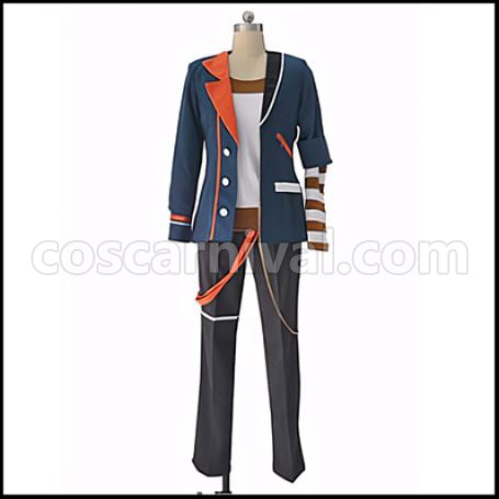 Tsukiuta. Six Gravity April Udzuki Arata Cosplay Costume coscarnival - Front View
