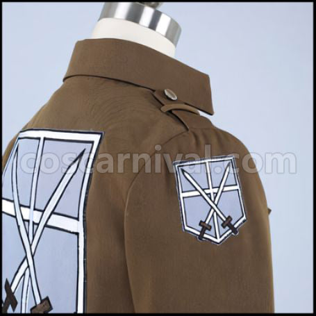 Attack on Titan Scout Regiment Levi Captain Cosplay Costume coscarnival - Color and Pattern