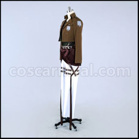 Attack on Titan Scout Regiment Levi Captain Cosplay Costume coscarnival - Cut and Style