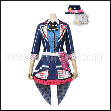 BanG Dream! Let's Run The Best Music! Ushigome Rimi (Ushigome Rimi) Cosplay Costume coscarnival - Front View