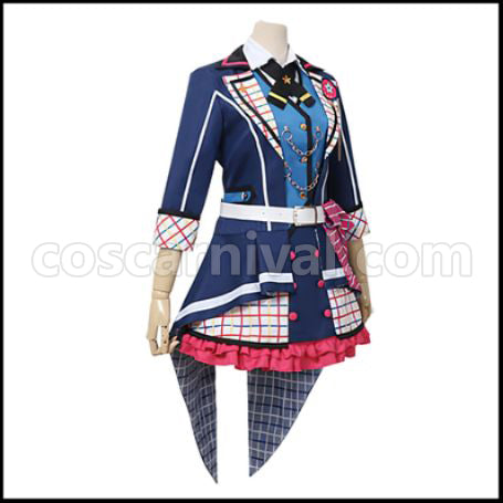BanG Dream! Let's Run The Best Music! Ushigome Rimi (Ushigome Rimi) Cosplay Costume coscarnival - Back View