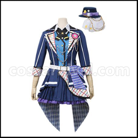 BanG Dream! Let's Start Running The Best Music! Arisa Ichigaya Cosplay Costume coscarnival - Front View