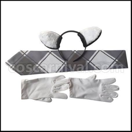 Kemono Friends Japanese Wolf Cosplay Costume coscarnival - Side Profile