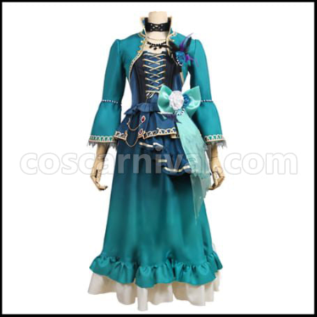 BanG Dream! Shirokane Rinko Roselia 5th Single Opera of the Wasteland Cosplay Costume coscarnival - Front View