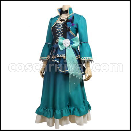 BanG Dream! Shirokane Rinko Roselia 5th Single Opera of the Wasteland Cosplay Costume coscarnival - Side Profile