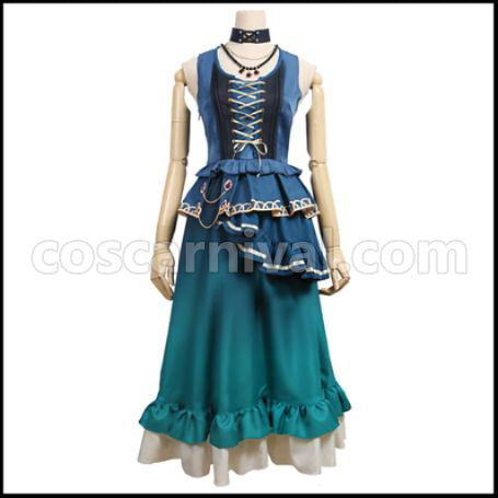 BanG Dream! Shirokane Rinko Roselia 5th Single Opera of the Wasteland Cosplay Costume coscarnival - Collar Design
