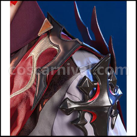 Genshin Impact Tartaglia Cosplay Costume coscarnival - Collar Design