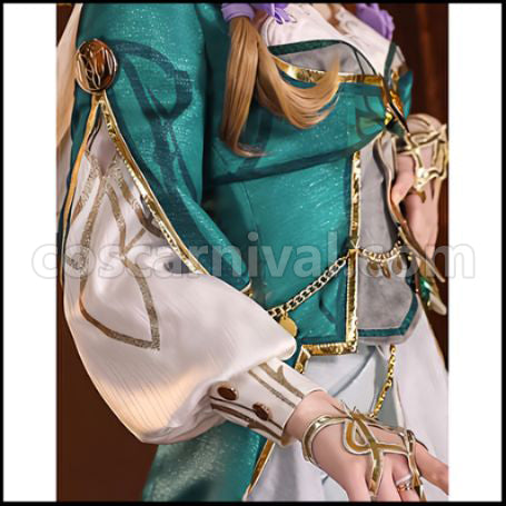 Genshin Impact Lisa Minci Cosplay Costume coscarnival - Detail Close-up