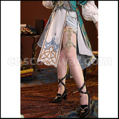 Genshin Impact Lisa Minci Cosplay Costume coscarnival - Collar Design