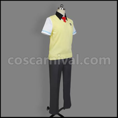Free! Iwatobi High School Nagisa Hazuki Summer Uniform Cosplay Costume coscarnival - Back View