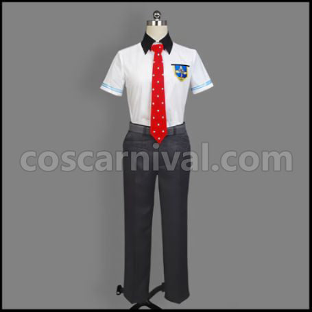 Free! Iwatobi High School Nagisa Hazuki Summer Uniform Cosplay Costume coscarnival - Hem Detail