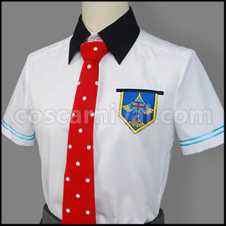 Free! Iwatobi High School Nagisa Hazuki Summer Uniform Cosplay Costume coscarnival - Functional Details