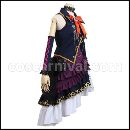 BanG Dream! BLACK SHOUT Imai Lisa Cosplay Costume coscarnival - Back View
