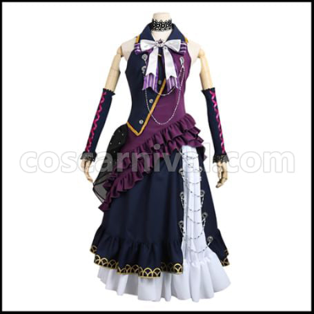 BanG Dream! BLACK SHOUT Shirokane Rinko Cosplay Costume coscarnival - Front View