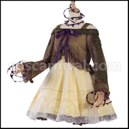 SINoALICE Sleep Briar Rose Cosplay Costume Version 3 coscarnival - Front View