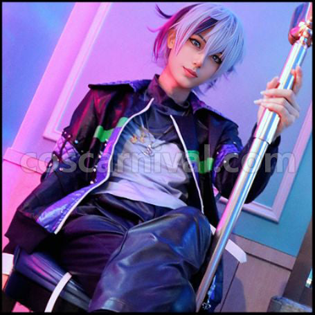 [Nijisanji Costume] Nijisanji VTuber Fuwa Minato Cosplay Costume coscarnival - Front View