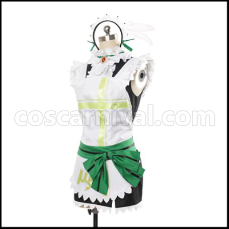 Love Live! Maid Mogu Mogu Love in Approach! Rin Hoshizora Cosplay Costume coscarnival - Hem Detail