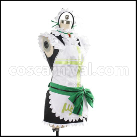Love Live! Maid Mogu Mogu Love in Approach! Rin Hoshizora Cosplay Costume coscarnival - Material Texture