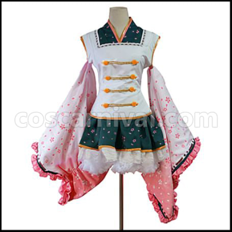Love Live! UR March Flower Edition After Awakening Rin Hoshizora Cosplay Costume coscarnival - Front View
