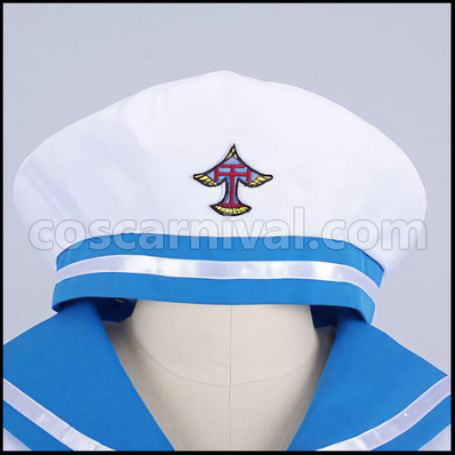 Free! Bessatsu spoon.2Di Sailor Suit Cosplay Costume coscarnival - Hem Detail