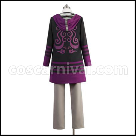Kamigami no Asobi Loki Laevatein God of Fire Coat Cosplay Costume coscarnival - Side Profile