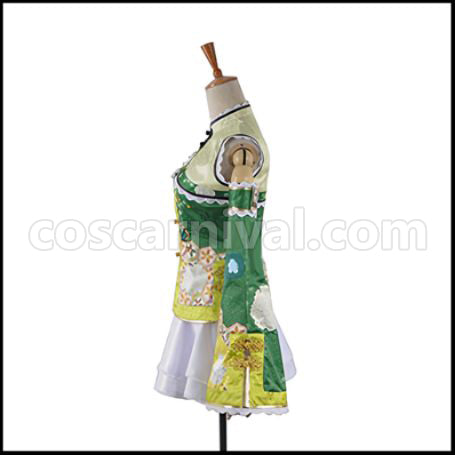 Love Live! SR August China Dress Edition After Awakening Hanayo Koizumi Cosplay Costume coscarnival - Back View