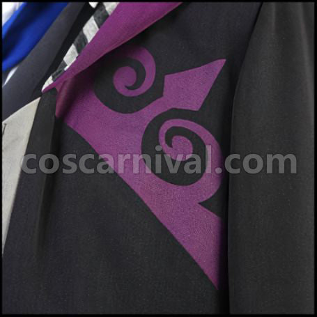 Kamigami no Asobi Loki Laevatein God of Fire Coat Cosplay Costume coscarnival - Collar Design