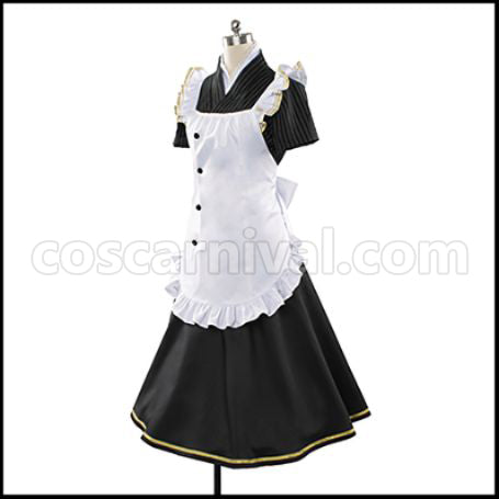 Love Live! Nozomi Tojo Cafe Maid Edition SR Pre-Awakening Cosplay Costume coscarnival - Side Profile