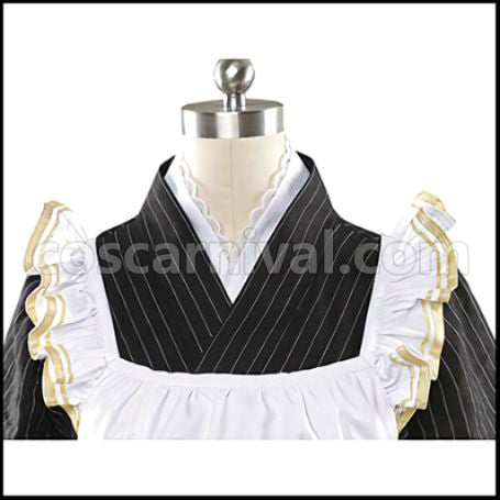 Love Live! Nozomi Tojo Cafe Maid Edition SR Pre-Awakening Cosplay Costume coscarnival - Material Texture