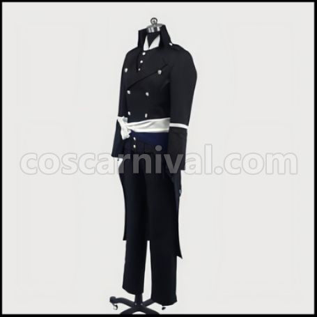 Hakuoki: Demon of the Fleeting Blossom Saito Hajime Western Outfit Cosplay Costume coscarnival - Back View
