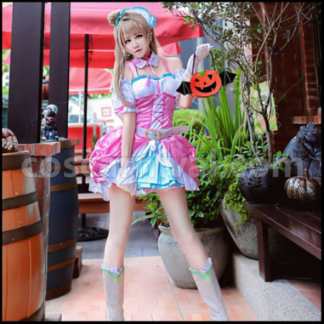 Love Live! Season 2 Insert Song Single 2 Love wing bell Dancing stars on me Kotori Minami Cosplay Costume coscarnival - Front View