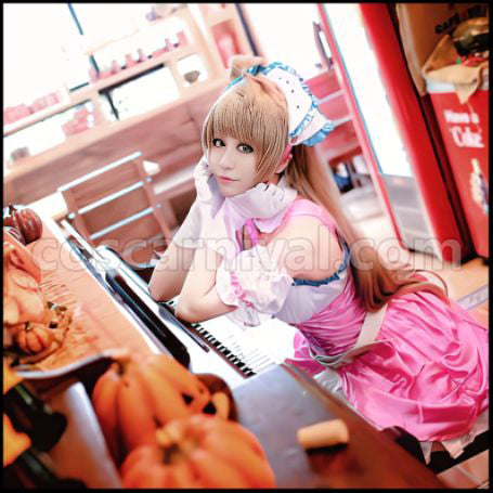 Love Live! Season 2 Insert Song Single 2 Love wing bell Dancing stars on me Kotori Minami Cosplay Costume coscarnival - Back View