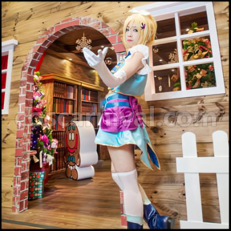 Love Live! Season 2 Insert Song Single 2 Love wing bell Dancing stars on me Eri Ayase Cosplay Costume coscarnival - Detail Close-up