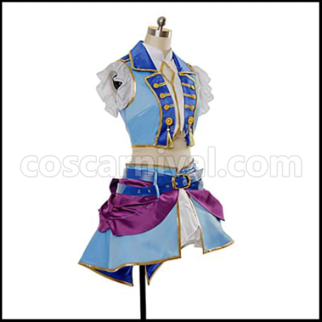 Love Live! Season 2 Insert Song Single 2 Love wing bell Dancing stars on me Eri Ayase Cosplay Costume coscarnival - Hem Detail