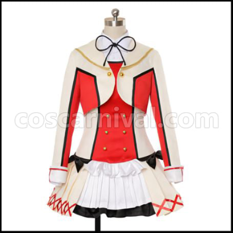 Love Live! 2nd Season ¦Ì's Nico Yazawa Deluxe Edition Cosplay Costume Ver2 coscarnival - Front View