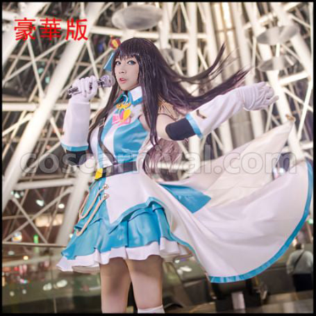The Idolmaster Cinderella Girls Shine!! Rin Shibuya Cosplay Costume Coscarnival - Front View