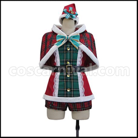 Love Live! SR Christmas Edition Awakening After Rin Hoshizora Cosplay Costume coscarnival - Front View