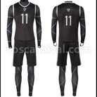 Blue Lock Nagi Seishiro Oukage Reo Black Sports Wear Cosplay Costume coscarnival - Front View