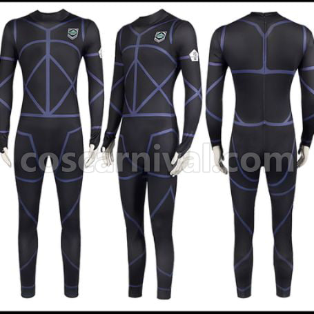 Blue Lock Nagi Seishiro Oukage Reo Black Sports Wear Cosplay Costume coscarnival - Back View