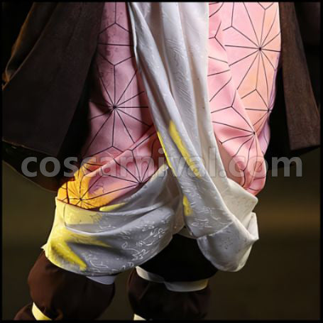 Demon Slayer: Kimetsu no Yaiba Anime Deluxe Edition Nezuko Kamado Cosplay Costume coscarnival - Cuff Style