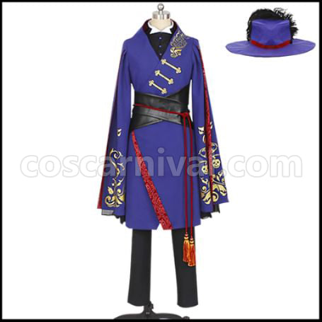 Twisted Wonderland Pomefiore Dormitory Luke Hunt Cosplay Costume coscarnival - Front View