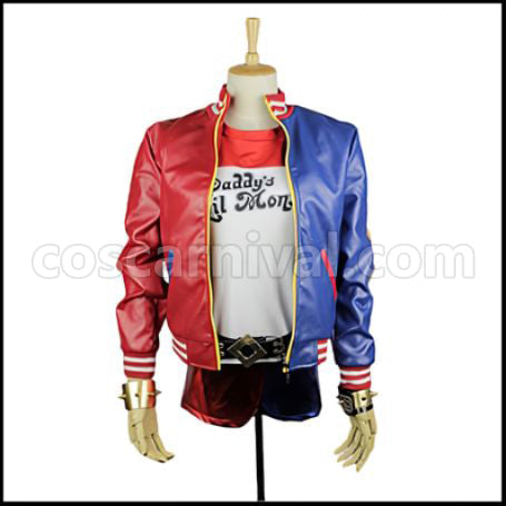 Suicide Squad Harley Quinn Cosplay Costume coscarnival - Front View