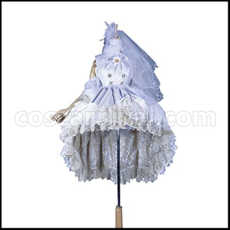 Love Live! SR June Party Wedding Dress Awakening After Kotori Minami Cosplay Costume coscarnival - Front View