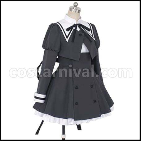 Assault Lily BOUQUET Riri Hitotsuyanagi Cosplay Costume coscarnival - Back View