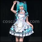 [Hatsune Miku: Colorful Stage! Wig] Hatsune Miku: Colorful Stage! MORE MORE JUMP Hatsune Miku Cosplay Costume coscarnival - Front View