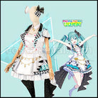 [Hatsune Miku: Colorful Stage! Wig] Hatsune Miku: Colorful Stage! MORE MORE JUMP Hatsune Miku Cosplay Costume coscarnival - Side Profile