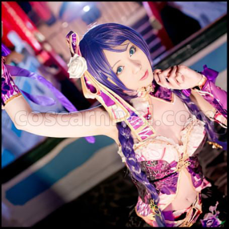 Love Live! School Idol Festival China Dress Edition SR Post-Awakening Nozomi Tojo Cosplay Costume coscarnival - Detail Close-up