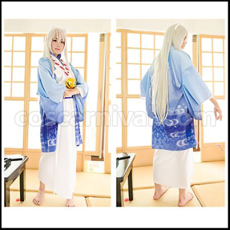 Gugure! Kokkuri-san Kokkuri-san Kimono Free Size Cosplay Costume coscarnival - Back View
